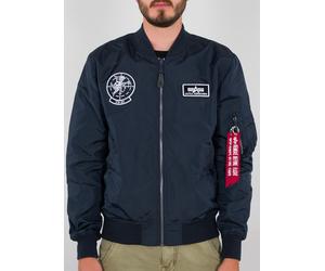 Alpha Industries MA-1 TT Glow In The Dark Chaqueta, azul, tamaño S para Hombres