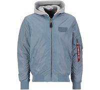 alpha industries MA-1 TT Hood 134-greyblue talla S