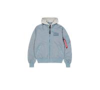 Alpha Industries MA-1 TT Hood Light Slim Chaquetas bomber Talla S - Gris azul