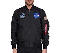 ALPHA INDUSTRIES MA-1 TT NASA Reversible II Chaqueta, Black, S para Hombre