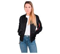 Alpha Industries MA-1 VF 59 Chaqueta bomber, Mujer, Negro (Black - 03), S