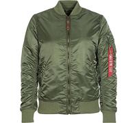 ALPHA INDUSTRIES Chaqueta de entretiempo verde oscuro, Talla L