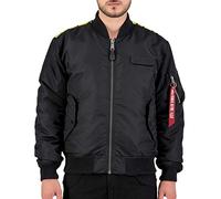 ALPHA INDUSTRIES MA-1 VF Fighter Squadron Chaqueta, Black, M Unisex Adulto
