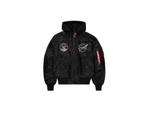 Alpha Industries MA-1 VF Hood Dark Side Chaquetas Talla 2XL - Negro
