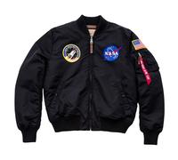 Alpha Industries MA-1 VF NASA Chaqueta Negra 3XS