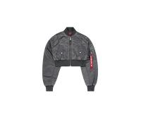 Alpha Industries MA-1 Vintage Cropped Chaquetas bomber Talla S - Gris
