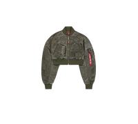 Alpha Industries MA-1 Vintage Cropped Chaquetas bomber Talla S - Verde