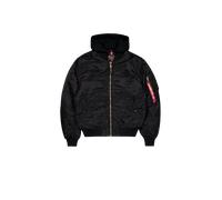 Alpha Industries MA-1 Zip Hood Back Embroidery Chaquetas Talla 2XL - Negro