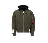 Alpha Industries MA-1 Zip Hood Print Chaquetas Talla L - Verde
