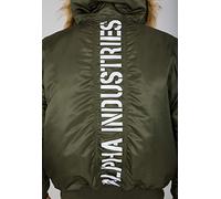 Alpha Industries 45/P Hooded Custom Chaquetas bomber Talla M - Verde oscuro