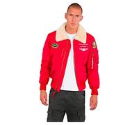 ALPHA INDUSTRIES Men Winter Jacket Injector III Air Force, Talla:M, Color:Speed Red