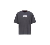 Alpha Industries Metal Plate T Camiseta, Vintage Grey, S para Hombre