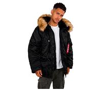 ALPHA INDUSTRIES N3B Parka, Negro (Black), Large para Hombre
