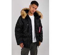 ALPHA INDUSTRIES N3B Parka, Negro (Black), M para Hombre