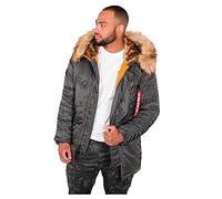 ALPHA INDUSTRIES N3B VF 59 Abrigo, Gris (Greyblack 136), XL para Hombre