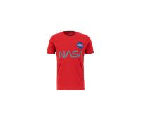 Alpha Industries NASA Reflective T-Shirt Camisetas Talla S - Rojo