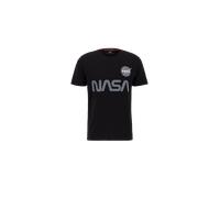 Alpha Industries NASA Reflective T-Shirt Camisetas Talla XS - Negro