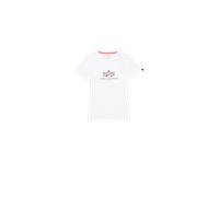 Alpha Industries New Basic Big Logo Glitter T-Shirt Camisetas Blanco