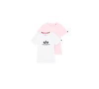 Alpha Industries New Basic Big Logo T-Shirt 2 Pack Camisetas Talla S -