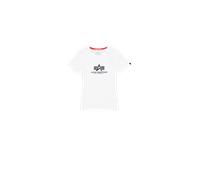 Alpha Industries New Basic Big Logo T-Shirt Camisetas Talla M - Blanco