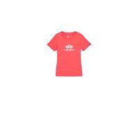 Alpha Industries New Basic T Camiseta para Mujer Radiant Red