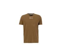 Alpha Industries Organics Embroidery T-Shirt Camisetas Talla L - Marrón