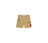 ALPHA INDUSTRIES Pantalón cargo 'Flying Tigers' beige / azul / rojo / blanco 30 beige / azul / rojo / blanco