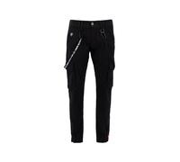 ALPHA INDUSTRIES Pantalón cargo negro / blanco 34 negro / blanco