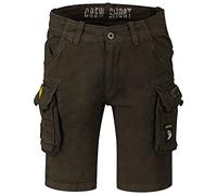 Alpha Industries Pantalón Corto Crew Patch para Hombre Greyblack