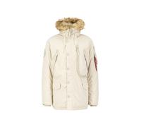 ALPHA INDUSTRIES Parca de invierno beige / marrón / rojo, Talla XXXL