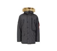 ALPHA INDUSTRIES Parca de invierno 'Polar' gris / rojo M gris / rojo