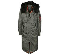 ALPHA INDUSTRIES Parca de invierno verde oscuro / negro XS EUR