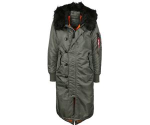 ALPHA INDUSTRIES Parca de invierno verde oscuro / negro XS EUR