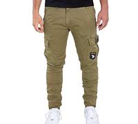 ALPHA INDUSTRIES Petrol Patch Pantalones, Verde (Olive-11), 32 para Hombre