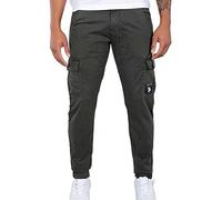 Alpha Industries Petrol Patch Slim Pant Pantalones Talla 30 - Gris oscuro
