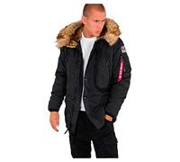 ALPHA INDUSTRIES Polar Jacket Parka, Negro (Black), L para Hombre
