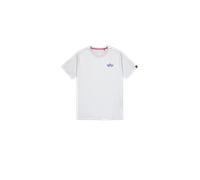 Alpha Industries Puff Print Logo Backprint T-Shirt Camisetas Talla S - Gris