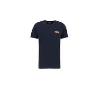 Alpha Industries Puff Print Logo BP T Camiseta, Rep.Blue, L para Hombre