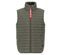 Alpha Industries Puffer ULW Chaleco para Hombre, Dark Olive, L