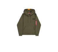 Alpha Industries Red Stripe Hoodie Sudaderas con capucha Talla 3XL - Verde oscuro