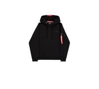 Alpha Industries Red Stripe Hoodie Sudaderas con capucha Talla M - Negro