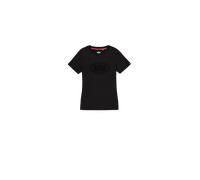 Alpha Industries Rhinestone World Logo T-Shirt Camisetas Talla S - Negro