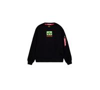 Alpha Industries Satin Logo Sudadera para Hombre Black XS