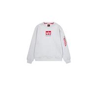 Alpha Industries Satin Logo Sudadera para Hombre Pastel Grey XS