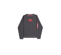 Alpha Industries Satin Logo Sudadera para Hombre Vintage Grey XS