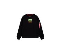 Alpha Industries Satin Logo Sweatshirt Sudaderas Talla M - Negro