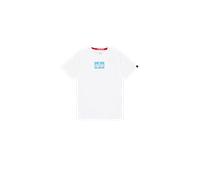 ALPHA INDUSTRIES Camiseta azul claro / blanco, Talla L