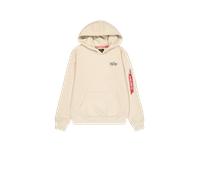 Alpha Industries Signature Back Print Hoodie Sudaderas con capucha Talla L - Blanco