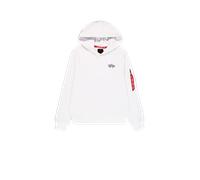 Alpha Industries Signature Backprint Hoodie Sudaderas con capucha Talla L - Blanco