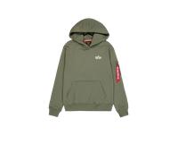 Alpha Industries Signature Backprint Hoodie Sudaderas con capucha Talla XL - Verde oliva